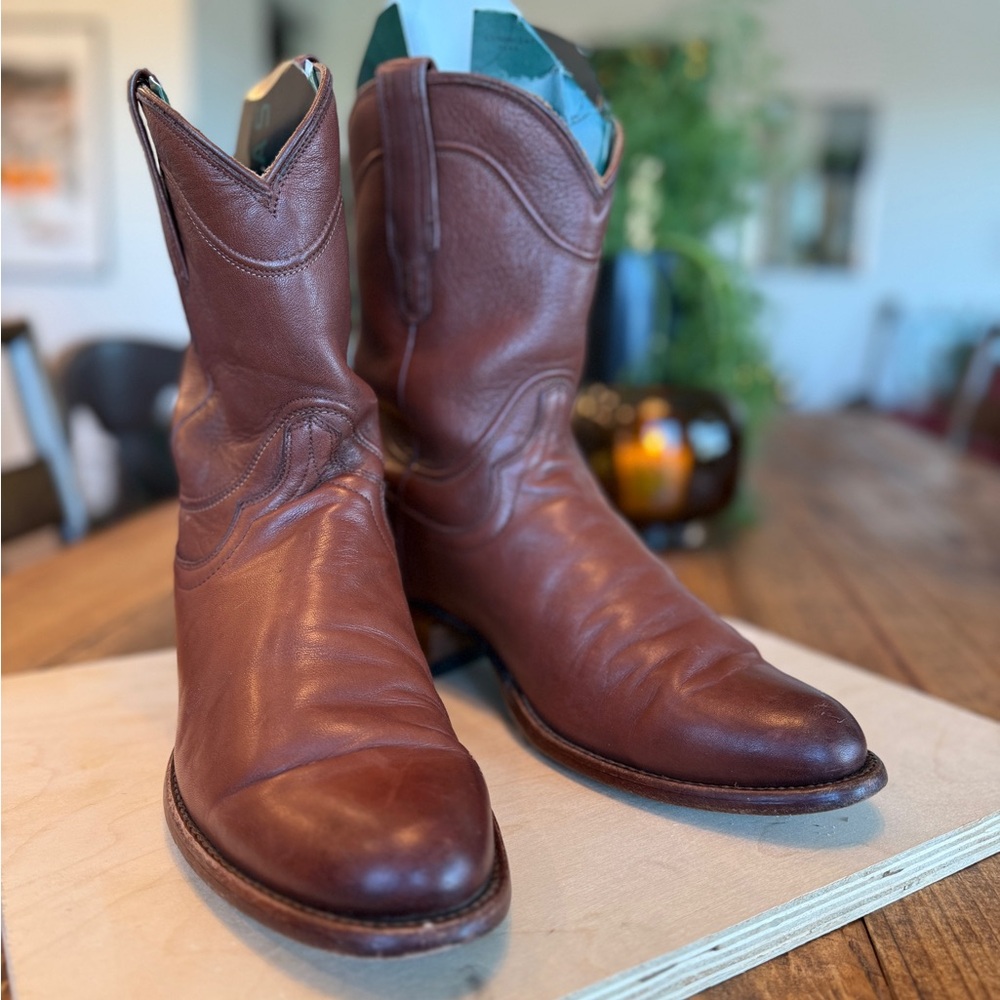 Tecovas Earl Roper Brown Western Cowboy Boots 9.5